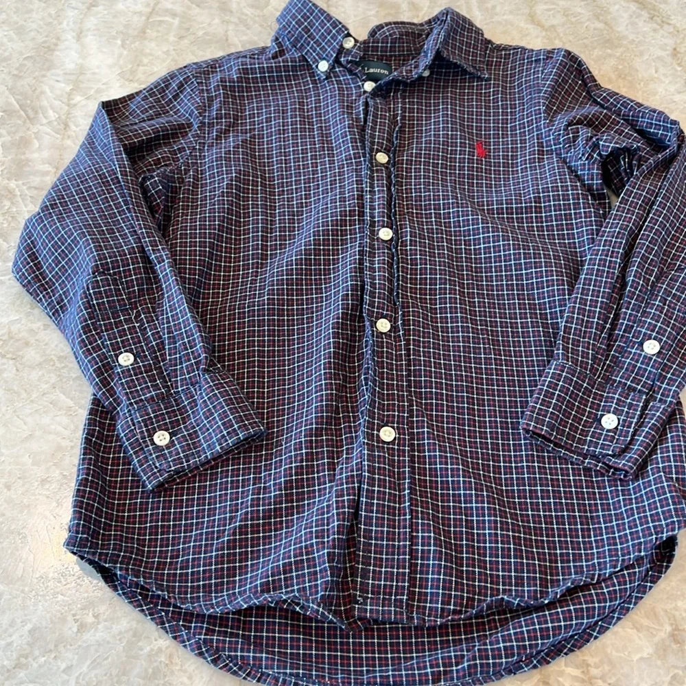 Ralph Lauren Boy's Plaid Shirt Size 6